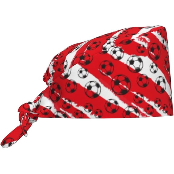 Working Hat Work Cap with Sweatband Adjustable Bouffant Tie Back Hats Breathable Nurse Scrub Caps for Women Men Turban Cap