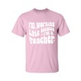 thumbnail image 1 of Working Late Cause I'm A Teacher Adult Short Sleeve T-shirt, 1 of 4