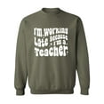 thumbnail image 1 of Working Late Cause I'm A Teacher Crewneck Sweatshirt, 1 of 3