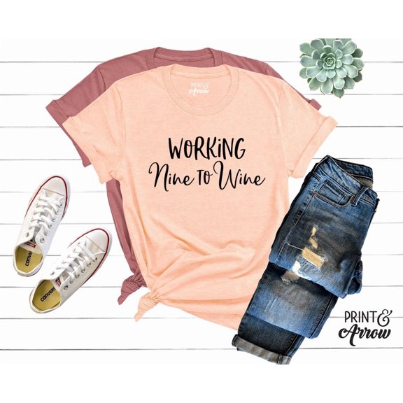 Working Nine to Wine Shirt, Wine Shirt, Wine Lover Shirt, Wine Lover, Wine Tasting Shirt, Wine Shirt, I Make Pour Decisions TSHIRT All Size S-5XL