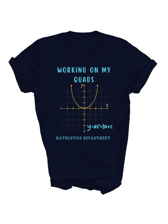 Working On My Quads Algebra Math Gift T-Shirt