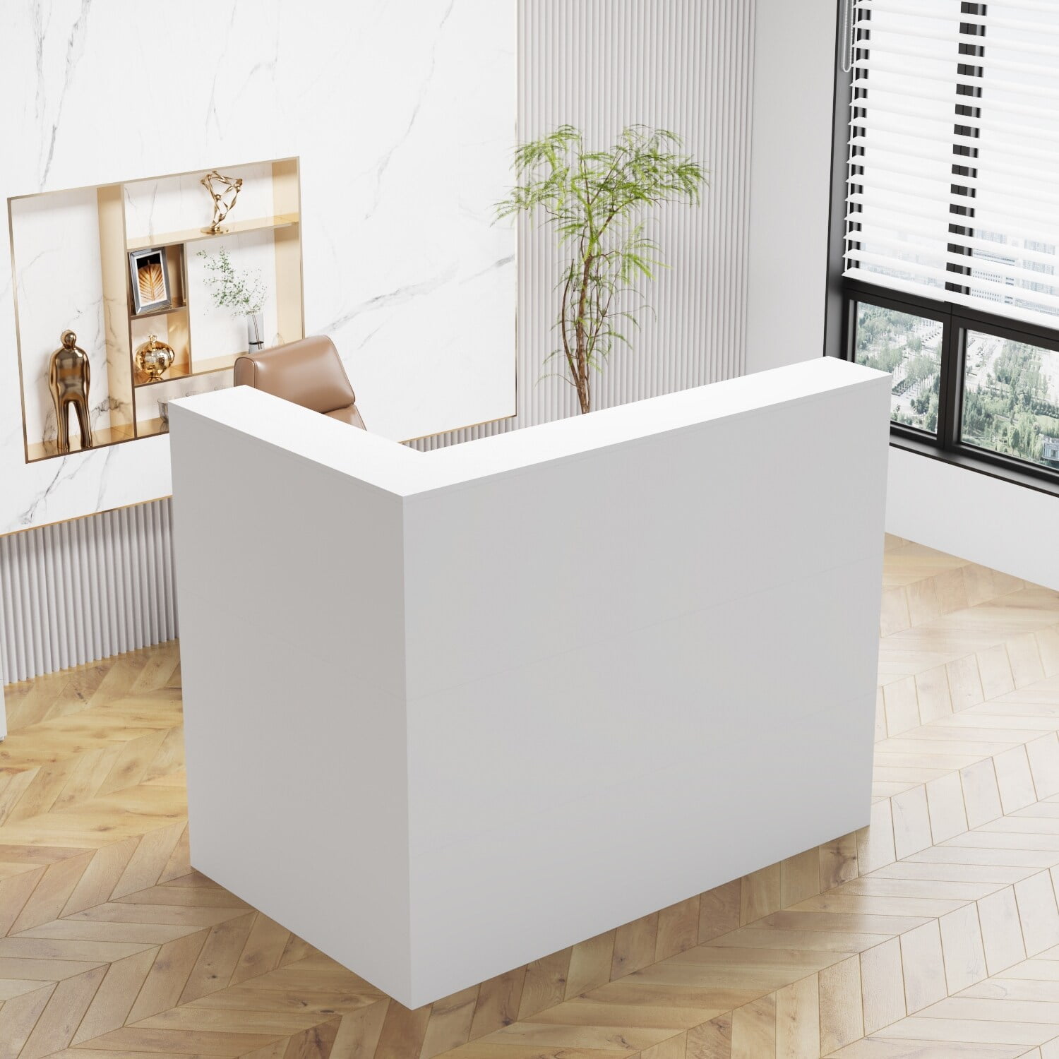 L type counter table discount
