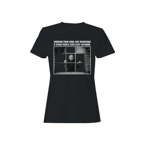 Working from Home Vampire Humor Women's T-shirt