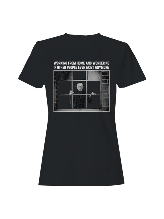 Working from Home Vampire Humor Women's T-shirt