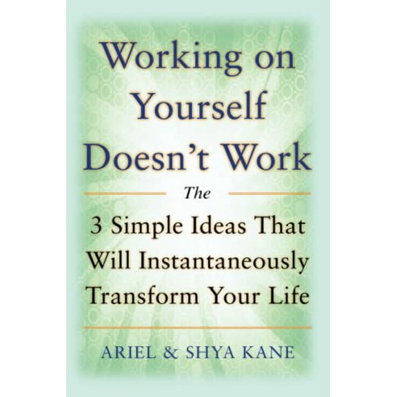 Pre-Owned Working on Yourself Doesn't Work: The 3 Simple Ideas That Will Instantaneously Transform Your Life (Paperback) 0071601082 9780071601085
