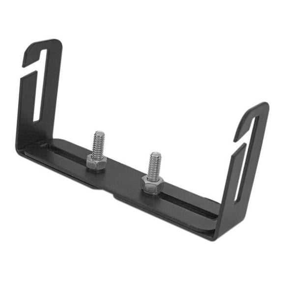 Workman - 5.13 to 8.13 in. Adjustable Single Hole Mounting Bracket with Quick Release Sides - Black