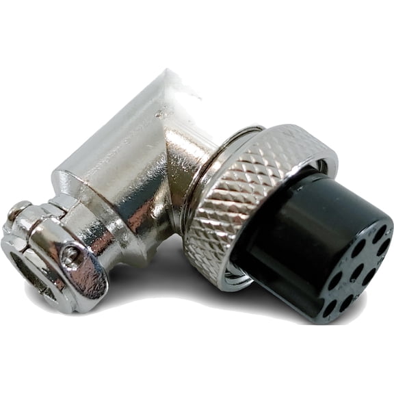 Workman C8R Right Angle Female 8-Pin CB Radio Microphone Plug End C-8R