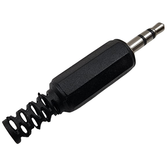 Workman P35S Replacement 3.5mm Stereo Audio Phono Plug Connector w/Strain Relief