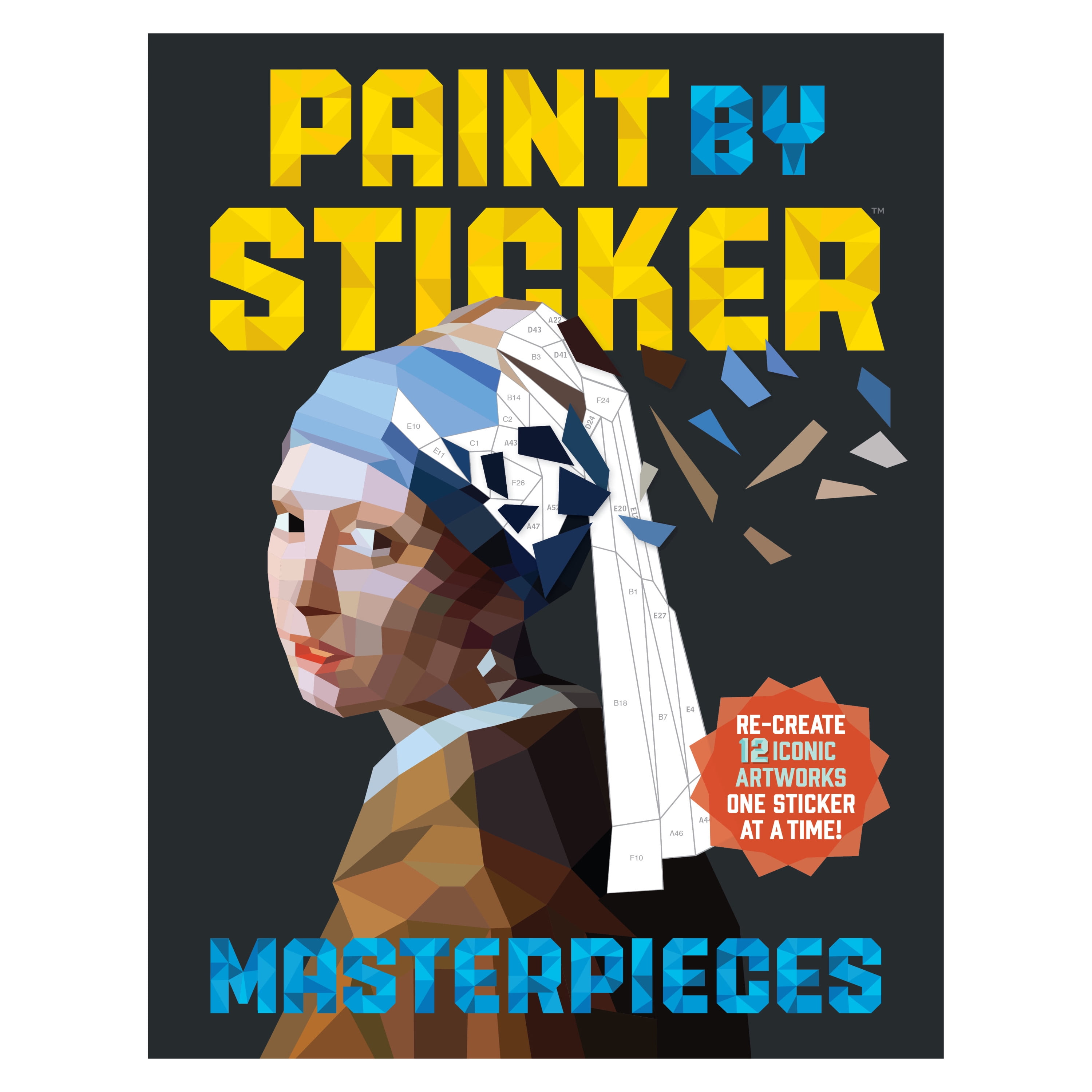 姫 セットPAINT BY STICKER MASTERPIECES Workman Publishing Paint by Sticker, Masterpieces Deluxe, 12