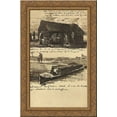 thumbnail image 1 of Workman beside a Mound of Peat, and a Peat Boat with Two Figures 24x16 Gold Ornate Wood Framed Canvas Art by Vincent van Gogh, 1 of 2