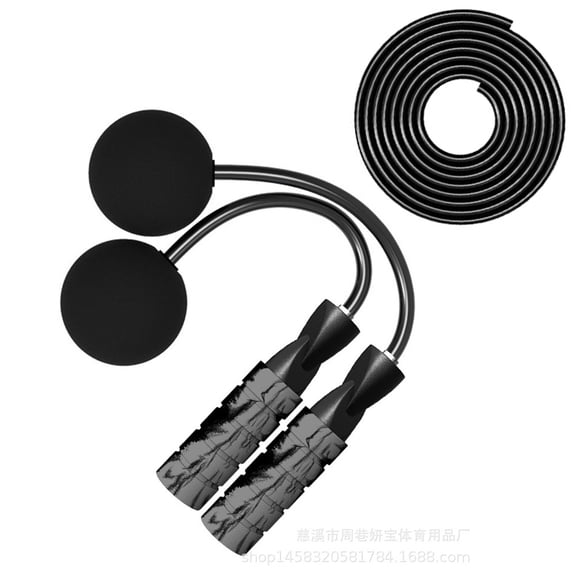Workout, Adjustable 2 In 1 Ropeless & Skipping S For Fitness - graffiti grey