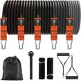 thumbnail image 1 of Workout Bands, Resistance Bands for Working Out with Handles for Men and Women, Exercising Bands for Fitness Weights Work Out at Home, 1 of 6