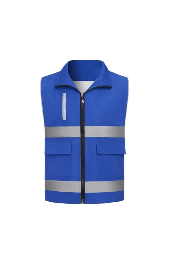 Workout Basic Cropped Tops Womens Casual Sleeveless Jacket Color Block Outdoor Work Lapel Collar Zipper Breathable Lightweight Fishing Travel Vests Blue M