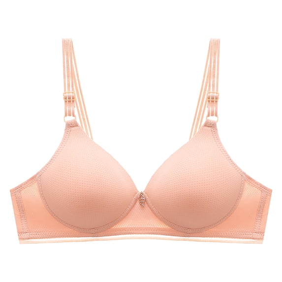 Workout Bras for Women Sports Bras for Women High Support Large Bust Woman's Printing Gathered Together Daily Bra Underwear No Rims Sports Bras Red lingerie for Women Sexy Bra