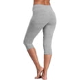 thumbnail image 1 of Workout Capri Leggings for Women Soft 3/4 Length Stretch Yoga Pants Pull On Petite Workout Running Casual Daily Wear Regular Plus Light Gray S, 1 of 8