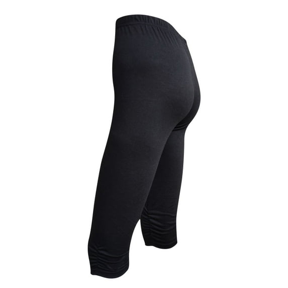 Workout Capris Leggings for Women New Ladies Capris Leggings Running Fitness Yoga Pants Stretch Plus Size Stretch Capris Workout Comfy Cropped Pants Black L