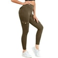thumbnail image 1 of Workout Cargo Leggings with Pockets for Women Hidden Butt Lifting Leggings Gym Yoga Pants Army Green S, 1 of 7