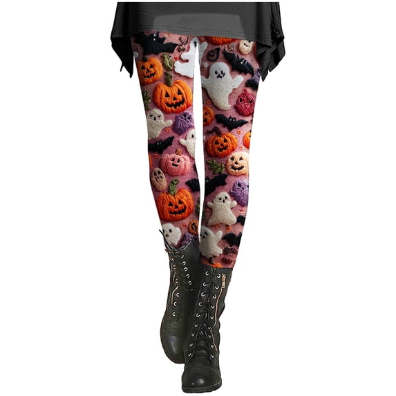 Workout Clothes for Women Autumn And Winter Artistic Printed Soft Stretchy Pants Bronze Fitness Clothing XL