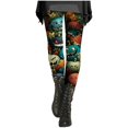 thumbnail image 1 of Workout Clothes for Women Autumn And Winter Artistic Printed Soft Stretchy Pants Fitness Clothing Black XL, 1 of 5