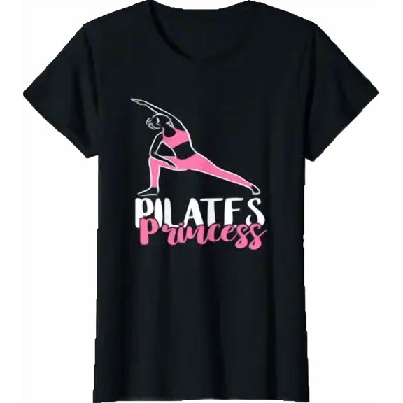 Workout Exercise Pilates Princess Fitness Instructor Graphic T-Shirt, Size S-5XL