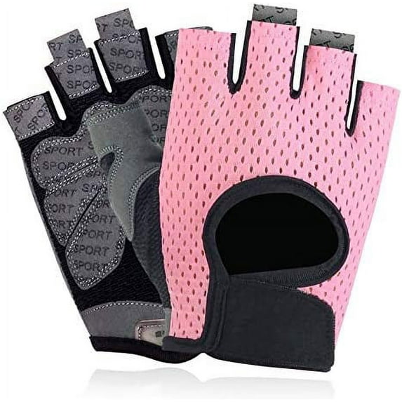 Workout Gloves, Breathable, Non-Slip, Silica Gel Grip, Exercise Gloves, Men and Women for Weightlifting,Yoga, Dumbbell, Bodybuilding, Sport, Black