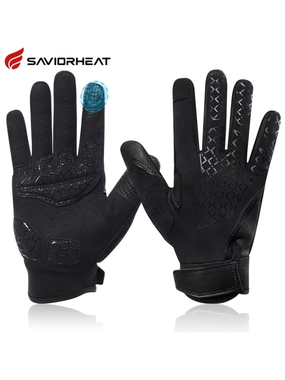 Full Finger Workout Gloves for Men Women, Touch Screen Gym Gloves with Anti-Slip Grip, Breathable UV Protection Fitness Gloves for Weight Lifting Cycling Hiking Driving Sports, Black