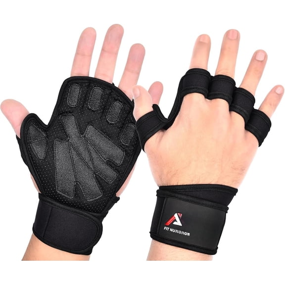 Workout Gloves for Men & Women - Gym Gloves for Men, Weight Lifting Gloves, with Wrist Support, Breathable Palm Padding, Non-Slip Grip - Ideal for Gym, Fitness,  , Cycling Gloves