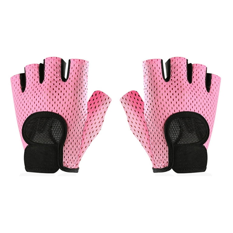 Workout Gloves for Men and Women, Padding Gym Gloves Enhance Grip, Durable  and Breathable Exercise Gloves for Weight Lifting, Training, Cycling,  Crossfit, and Rowing,pink,M，G12272 