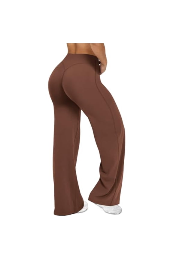 Workout Gym Leggings for Women Straight Leg Bottoms Wide Leg Casual Sweatpants High Waist Buttery Soft Yoga Pants
