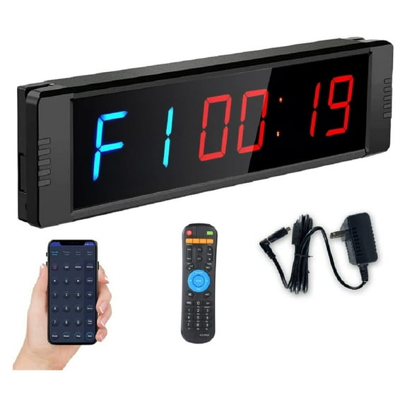 Workout Gym Timer With Remote And Control By Phone App LED Training Interval Workouts Clock Count Down Up