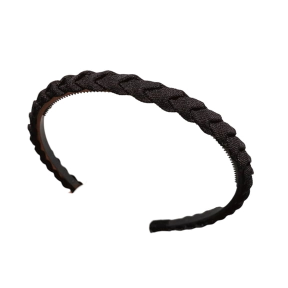 Workout Hairband For Face Washing Soft Braided Fabric NonSlip Teeth Grip Hair Holder Short Strands Hair Styling Tool