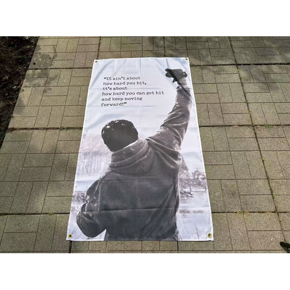 Workout Home Gym Banner Fitness Motivational Bodybuilding 3x5 Feet Flag