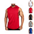 thumbnail image 1 of Workout Hooded Tank Tops Men Lightweight Breathable Sleeveless Shirt Summer Casual Athletic Running Gym Tanks, 1 of 5