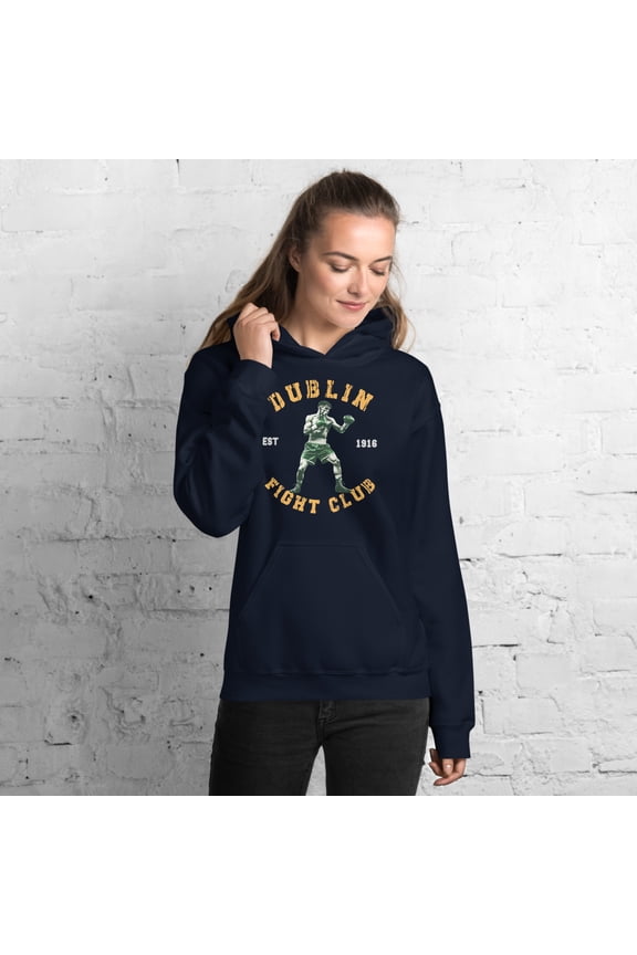 Workout Hoodie, Boxing, MMA, GYM GEAR, Unisex Hoodie (Navy, M)