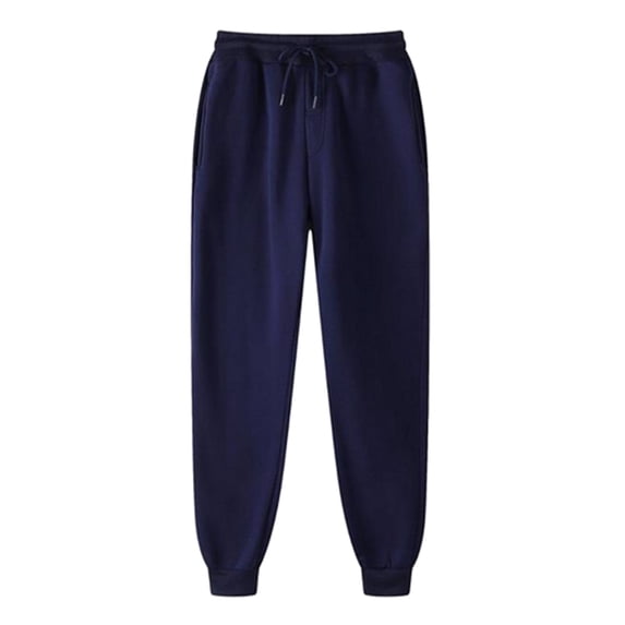 Workout Jogger Sweatpants for Men Drawstring Elastic Waist Fleece Joggers Lightweight Fall Winter Running Sports Long Sweat Pants with Pockets