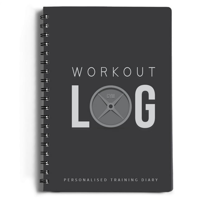 Workout Journal Planner for Men & Women (Charcoal Gray), Log Book for ...