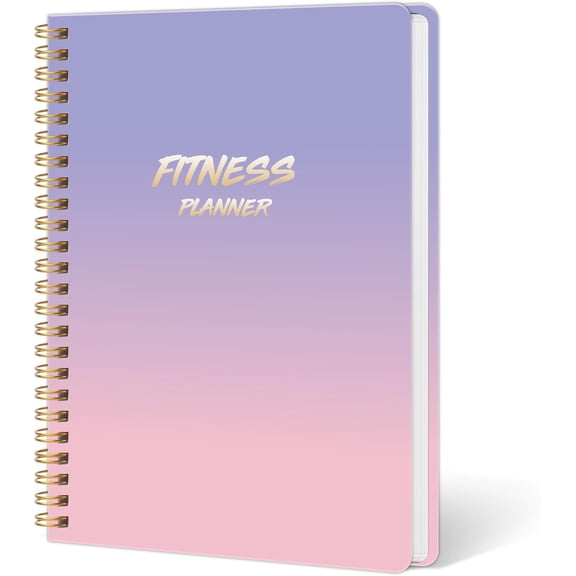 Workout Journal for Women, Fitness Journal, Workout Log Book Planner for , Progress and Achieving Your Wellness Goals-PUrple Gradient, A5 (5.6" x 8")