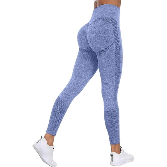Workout Leggings, Audhol Thick High Waist Yoga Pants with Pockets Workout Running Yoga Leggings for Women High Waisted Leggings Dark Blue L
