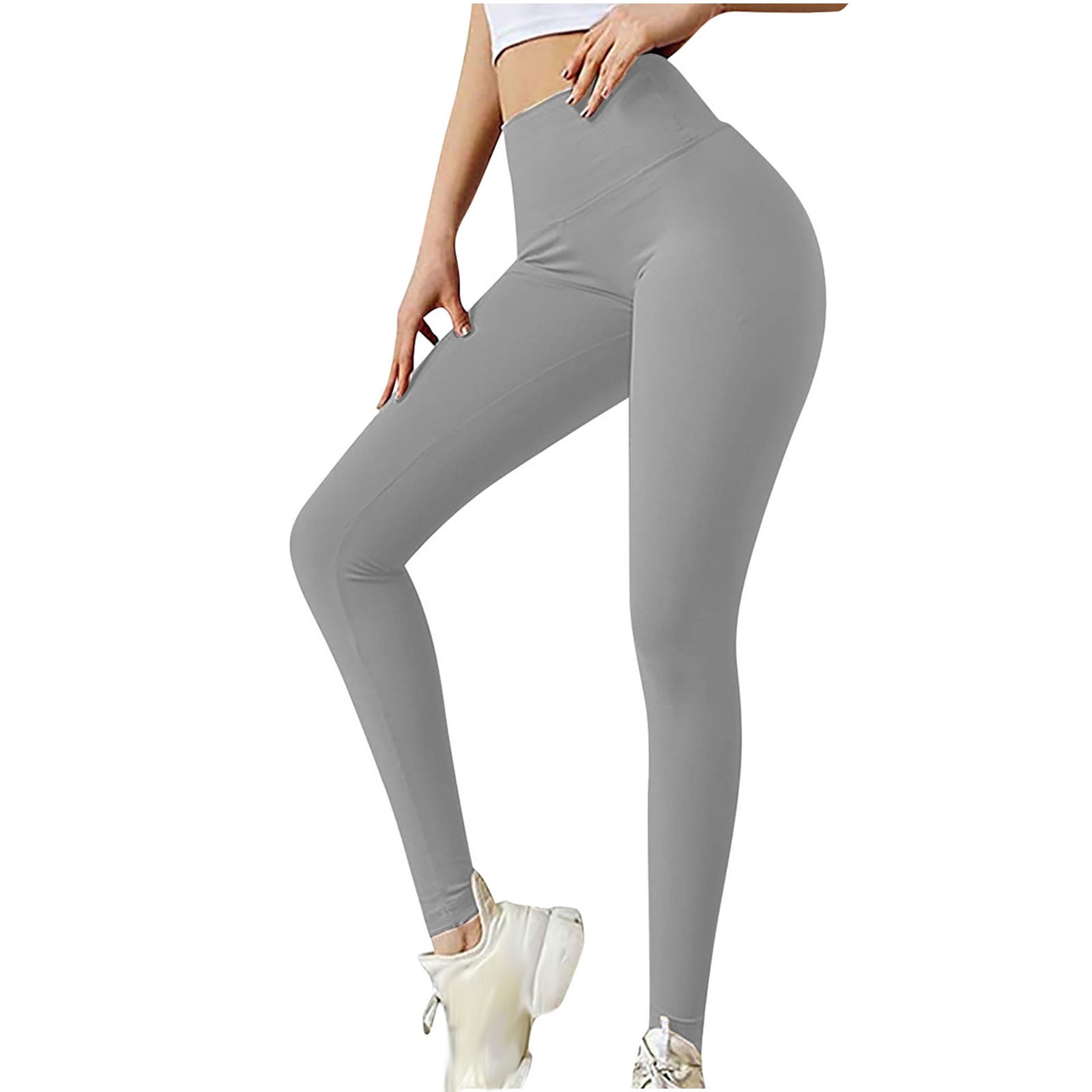 Workout Leggings For Women Casual Clearance Ladies Fashion And Comfortable Solid Color Back Bow Yoga Pants Sweatpants