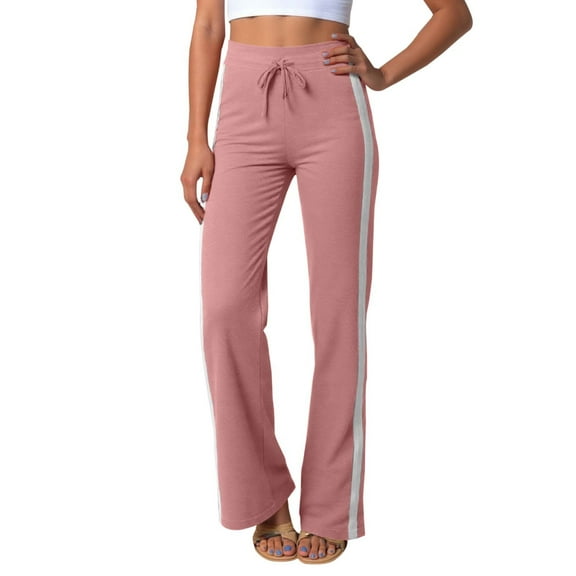 Workout Leggings Plus Size Casual Stretch Yoga Pants Compression Sports Gym Dancewear Sports Leggings Pink XXL