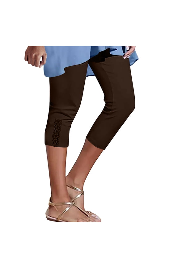 High Waisted Leggings for Women Ultra Soft Stretch Opaque Slim Yoga Pants Seamless Butt Lift Booty Tights Tummy ControlGym Athletic Workout Running Leggings,Women's Capris With Pockets