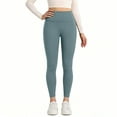 thumbnail image 1 of Workout Leggings Womens Yoga Tights 22''/23'' Compression Butt Lift 7/8 Gym Pants Turquoise XL, 1 of 6