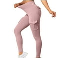 thumbnail image 1 of Workout Leggings for Women with Pockets High Waist Tummy Control Yoga Tights Pants Gym Fitness Sports Stretch Trouser, 1 of 7