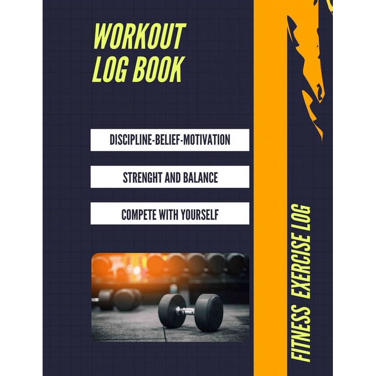 NEW FITNESS WORKOUT LOG BOOK GYM DIARY WEIGHT TRAINING EXERCISE