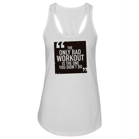 Workout Motivational Quote. Tank Women -Image by Shutterstock, Female Large