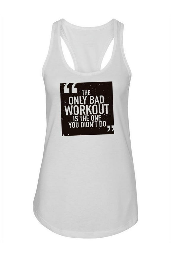 Workout Motivational Quote. Tank Women -Image by Shutterstock, Female x-Small
