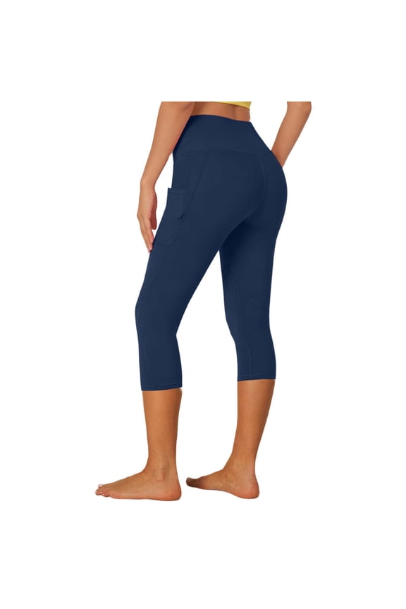 Workout Pants Compression Leggings for Women Fitness Sports Side Pocket Peach Bottomed Running Thigh Raising High Waisted Abdominal Retracting Elastic Tight Yoga Pants