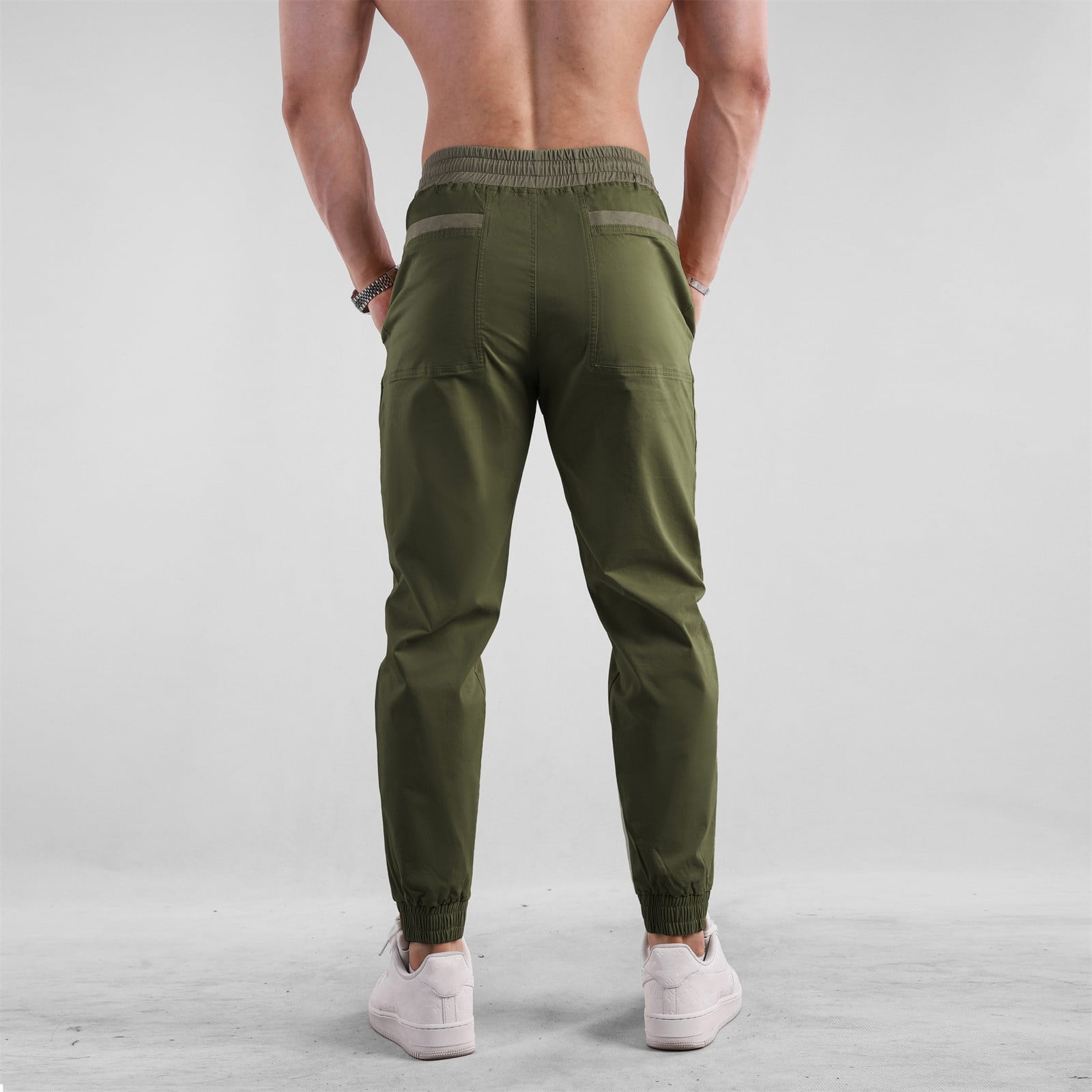 Workout Pants for Men Relaxed Fit Men's Sports Pocket Sweatpants Zipper