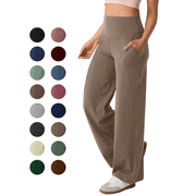 Workout Pants Women High Waist Stretch Straight Leg Yoga Pant Running Gym Fitness Compression Comfort Womens Activewear