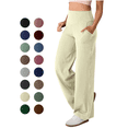 thumbnail image 1 of Workout Pants Women High Waist Stretch Straight Leg Yoga Pant Running Gym Fitness Compression Comfort Womens Activewear, 1 of 10